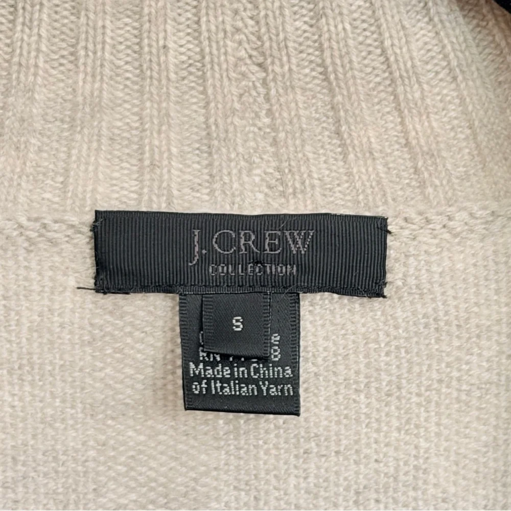 J.Crew Cashmere Shawl Collar Pullover Sweater‎ Size Small